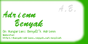 adrienn benyak business card